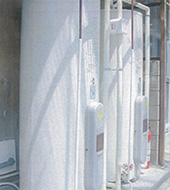 丸型電気温水器2台設置例